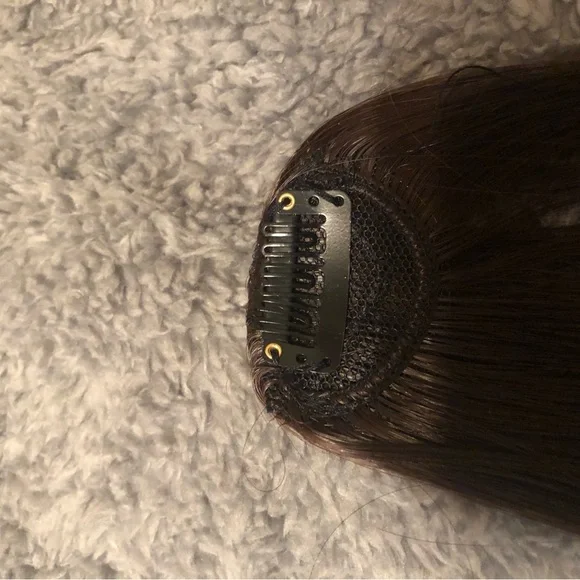 NWT BNB Heaven Clip-In Wispy Bangs- Medium Brown - Picture 6 of 6